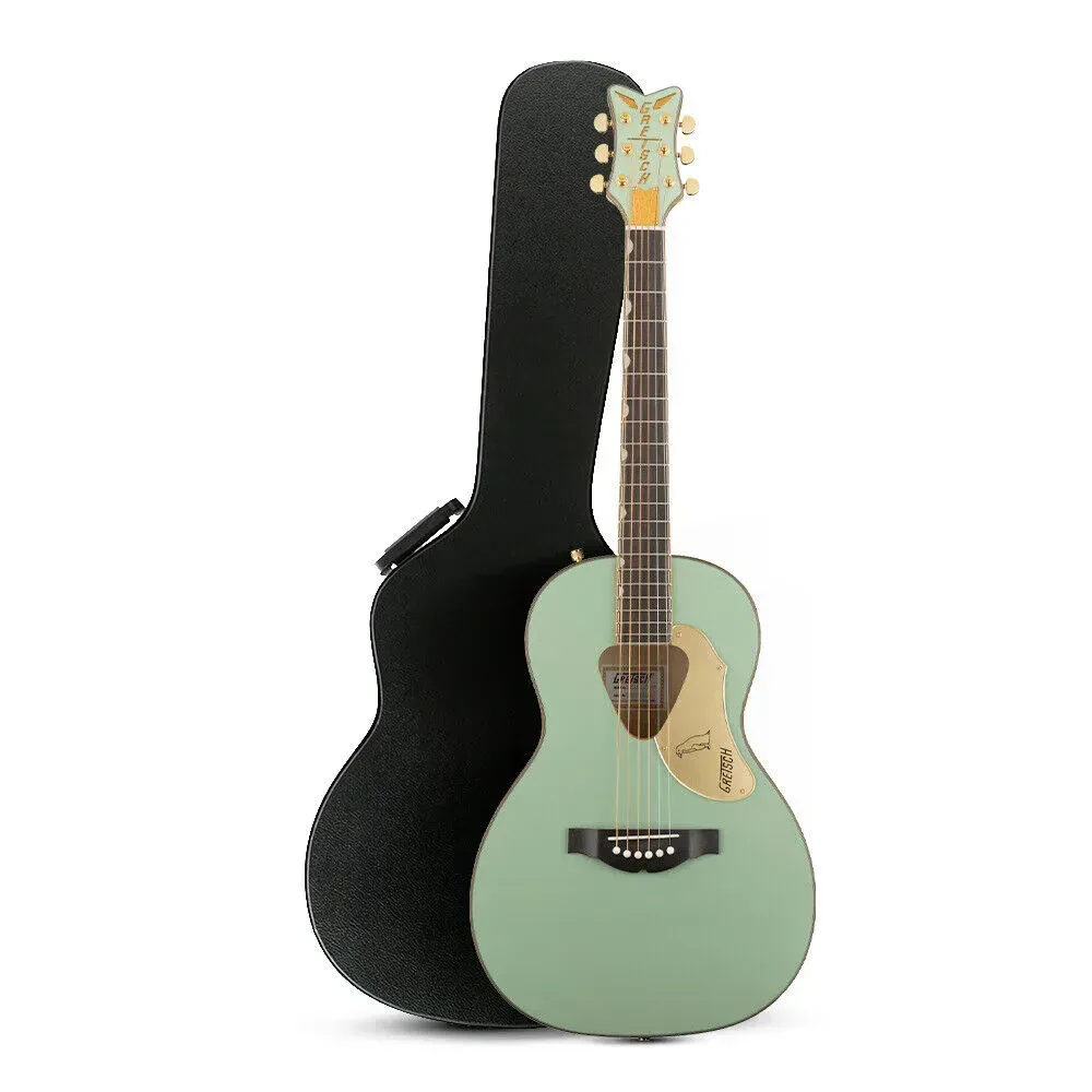 Gretsch G5021E Rancher Penguin Acoustic-Electric Mint Metallic Guitar Bundle