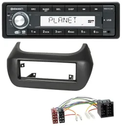 Continental MP3 AUX USB DAB 1DIN Autoradio für Fiat Fiorino Qubo Citroen Nemo Pe