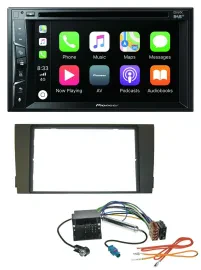 Pioneer MP3 USB DVD Bluetooth DAB 2DIN Autoradio für Audi A6 01-05 C5 Quadlock