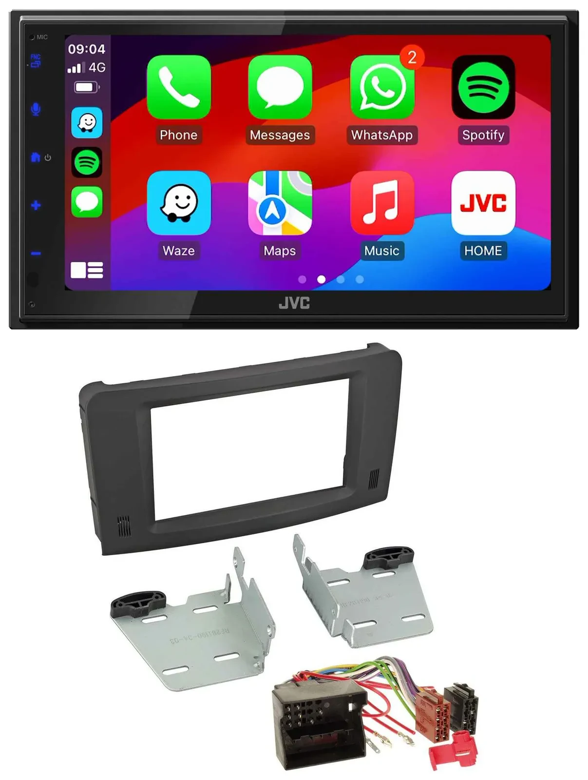 JVC Bluetooth 2DIN MP3 DAB USB Autoradio für Mercedes M-Klasse W164 05-11