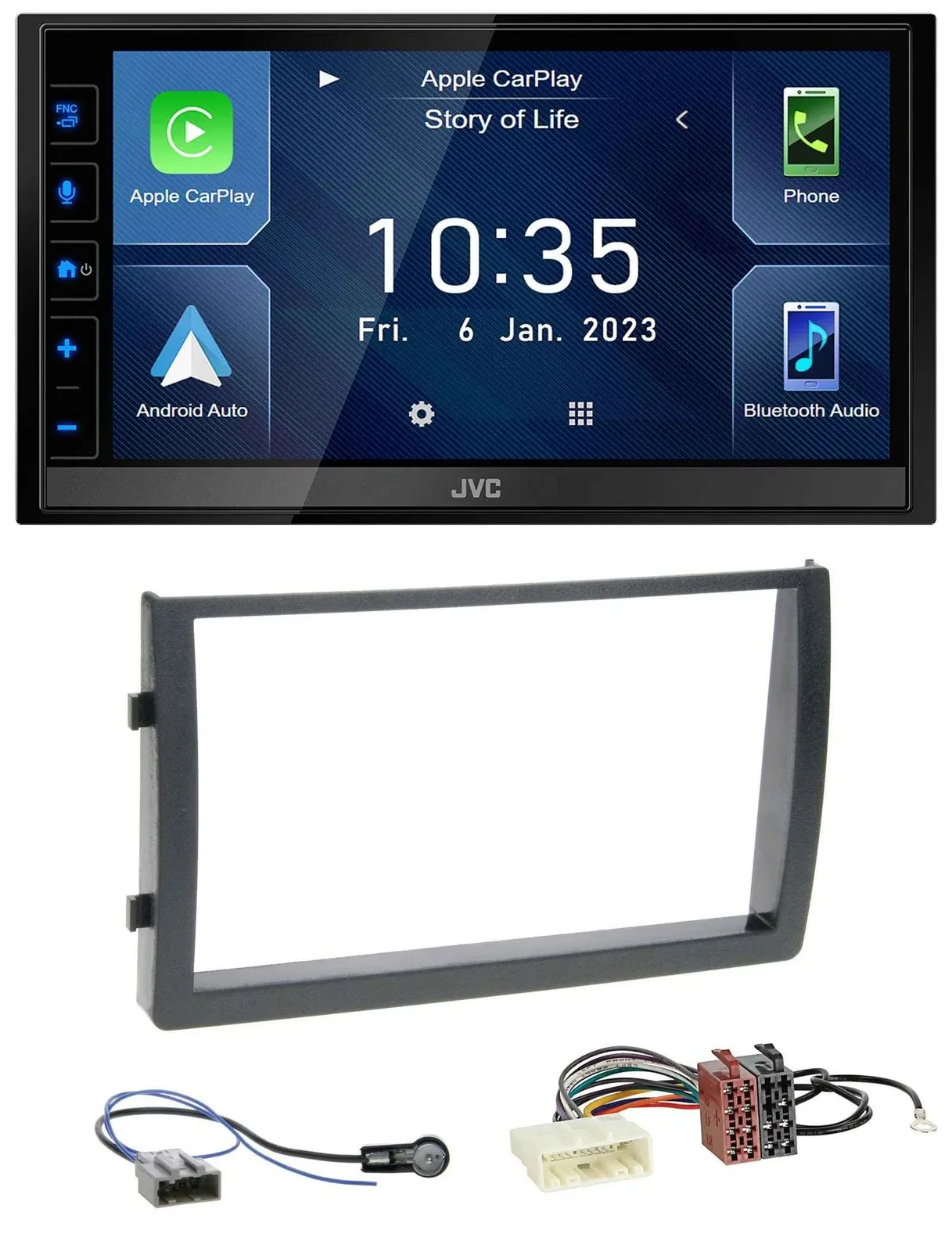 JVC DAB Bluetooth MP3 USB 2DIN Autoradio für Nissan Altima L31 2005-2006