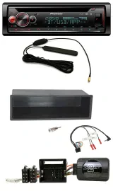 Автомагнитола Pioneer USB DAB Bluetooth CD для Citroen C2 (2006–2010), C3 (с 2006) с поддержкой кнопок на руле