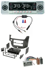 Dietz DAB USB MP3 Bluetooth Autoradio für Honda Jazz (ab 2009) dunkelgrau