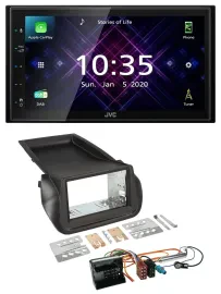 JVC DAB 2DIN MP3 Bluetooth USB Autoradio für Citroen Nemo Peugeot Bipper
