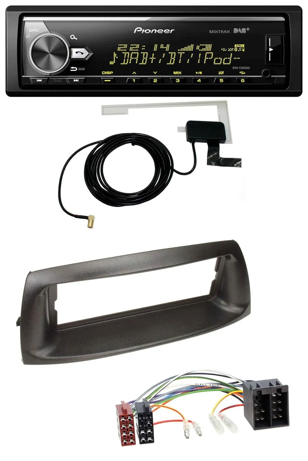 Автомагнитола для Fiat Punto (1999–2005) Pioneer Bluetooth, DAB, USB, MP3