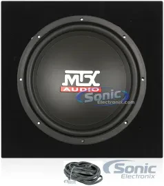 MTX Audio TN12-04 12” Subwoofer + Sealed Enclosure + Speaker Wire