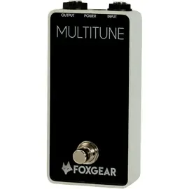 Педальный тюнер FoxGear Multitune Polyphoic Tuner Pedal Black and White
