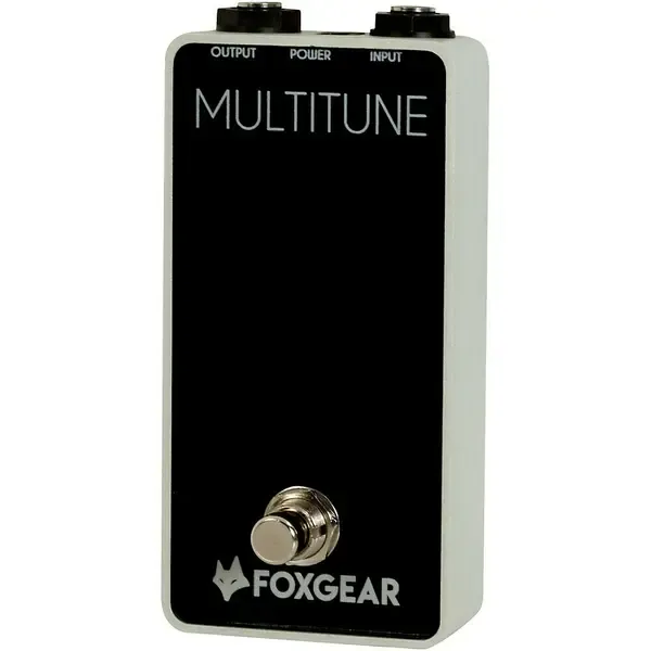 Педальный тюнер FoxGear Multitune Polyphoic Tuner Pedal Black and White