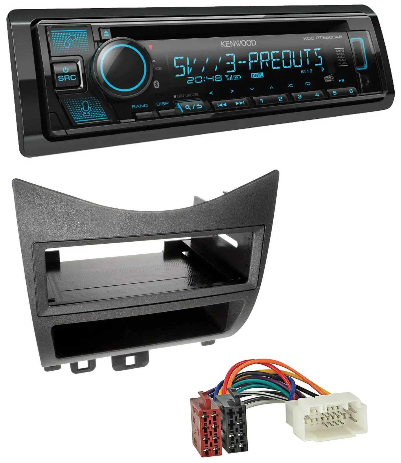Kenwood Bluetooth USB CD MP3 DAB Autoradio für Honda Accord (2003-2007)