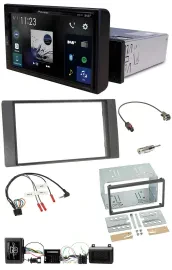 Pioneer DAB Lenkrad Bluetooth USB Autoradio für Ford Kuga 2008-2012 anthrazit