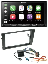 Pioneer 2DIN MP3 USB DAB DVD Bluetooth Autoradio für Audi A4 01-08 B6 B7 Quadloc