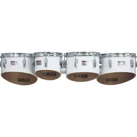 Маршевый барабан Yamaha MQLS-8023W Power Lite Marching Tenors Drilled White (4 штуки)