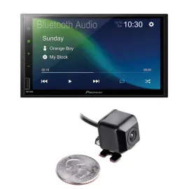 Pioneer DMH-470EX Digital Multimedia Receiver w/ 50% Off NVX XCADJ1 Backup Cam