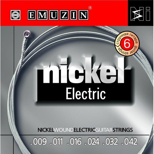 Струны для электрогитары Emuzin 6N9-42 Nickel Electric 9-42
