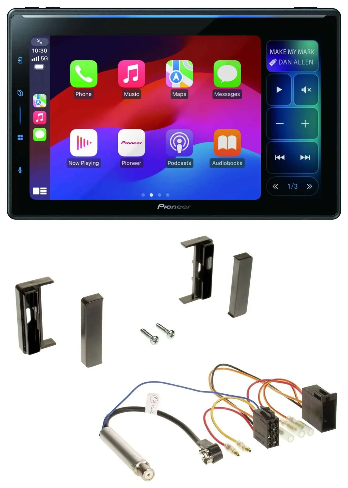 Pioneer Bluetooth DAB MP3 USB Autoradio für Audi TT (1998-2006) - ISO