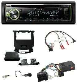 Автомагнитола для Chevrolet Cruze (с 2016) Pioneer CD, USB, MP3, DAB, поддержка кнопок на руле, чёрный глянец