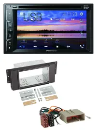 Pioneer Bluetooth 2DIN USB DVD DAB MP3 Autoradio für LandRover Freelander 06