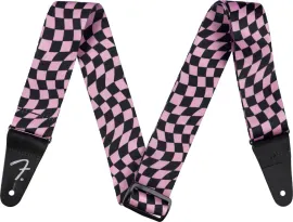 Ремень для гитары Fender 099-0637-270 Wavy Checkerboard Pink