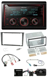 Pioneer 2DIN DAB Lenkrad Bluetooth USB CD Autoradio für Opel Corsa C 2004-2006 a