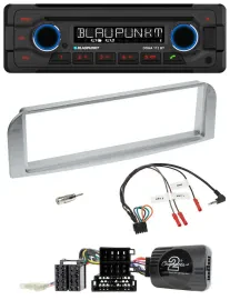 Blaupunkt Lenkrad MP3 CD Bluetooth USB Autoradio für Alfa GT 147 2007-2010 silbe