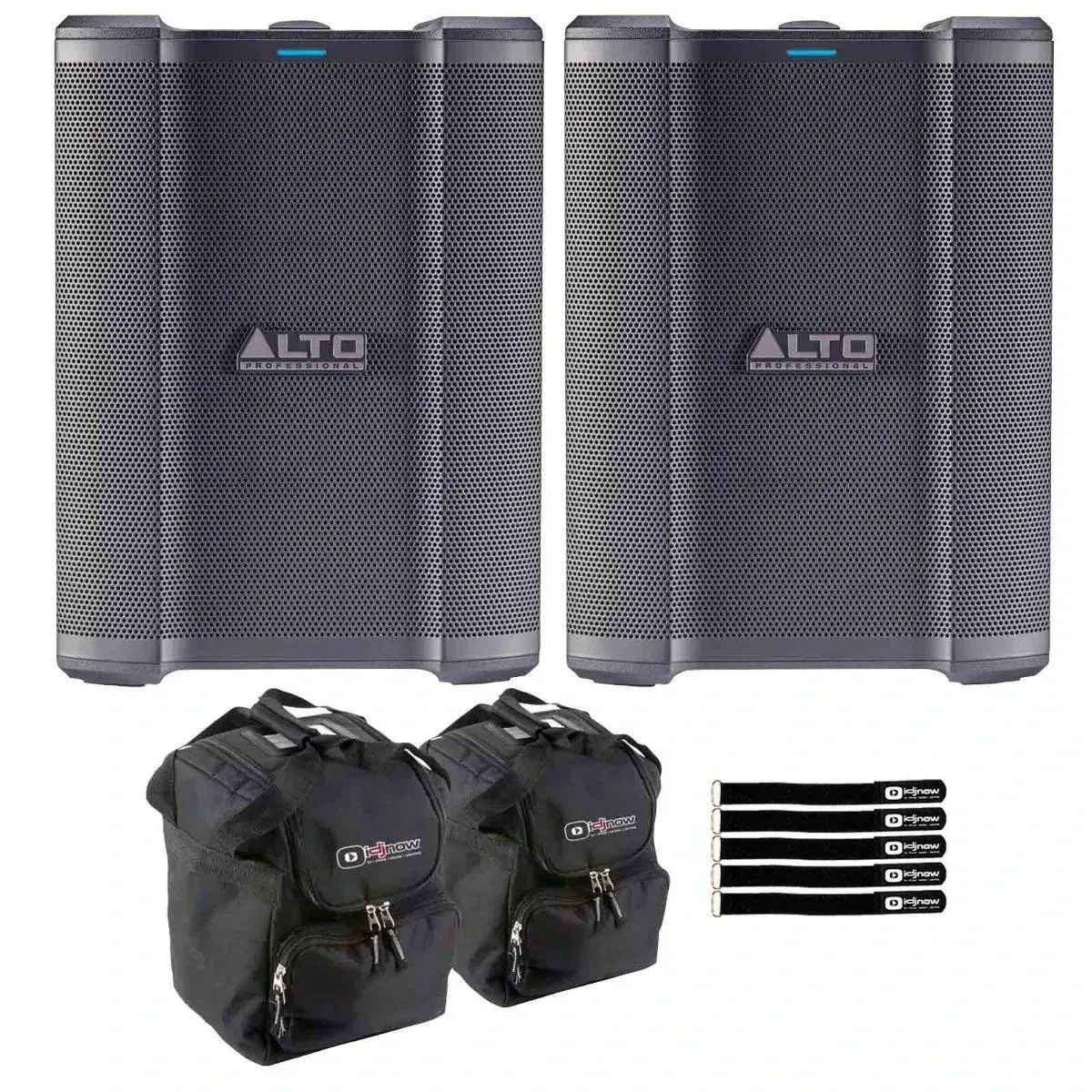 Alto Professional BUSKER Portable Gig Pro Audio Speaker System Pair w Cases