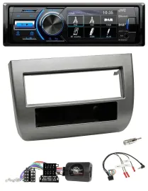 JVC Bluetooth Lenkrad USB DAB Autoradio für Lancia Y 843 2005-2011 anthrazit