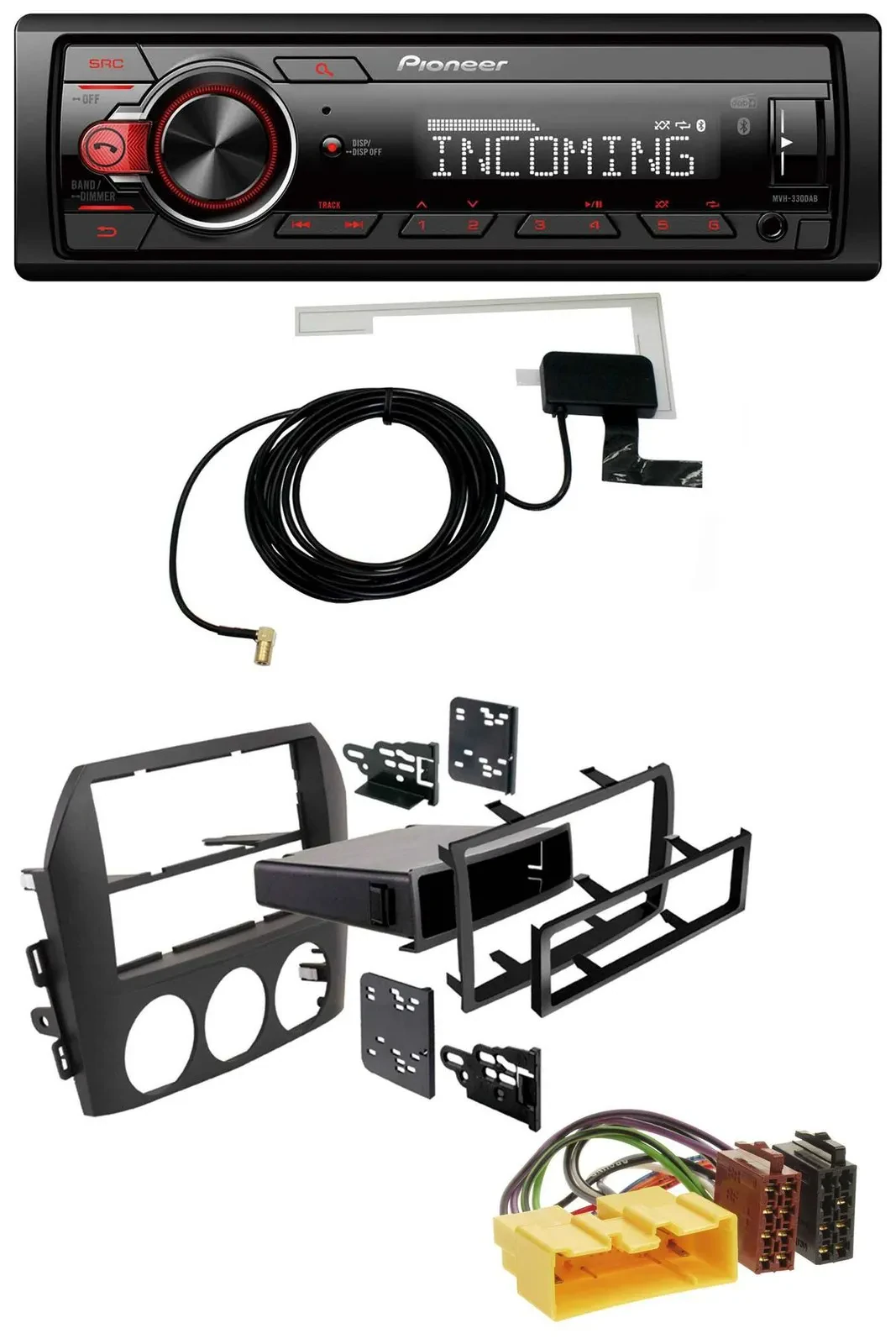 Pioneer USB MP3 DAB Bluetooth Autoradio für Mazda MX-5 (2005-2008)