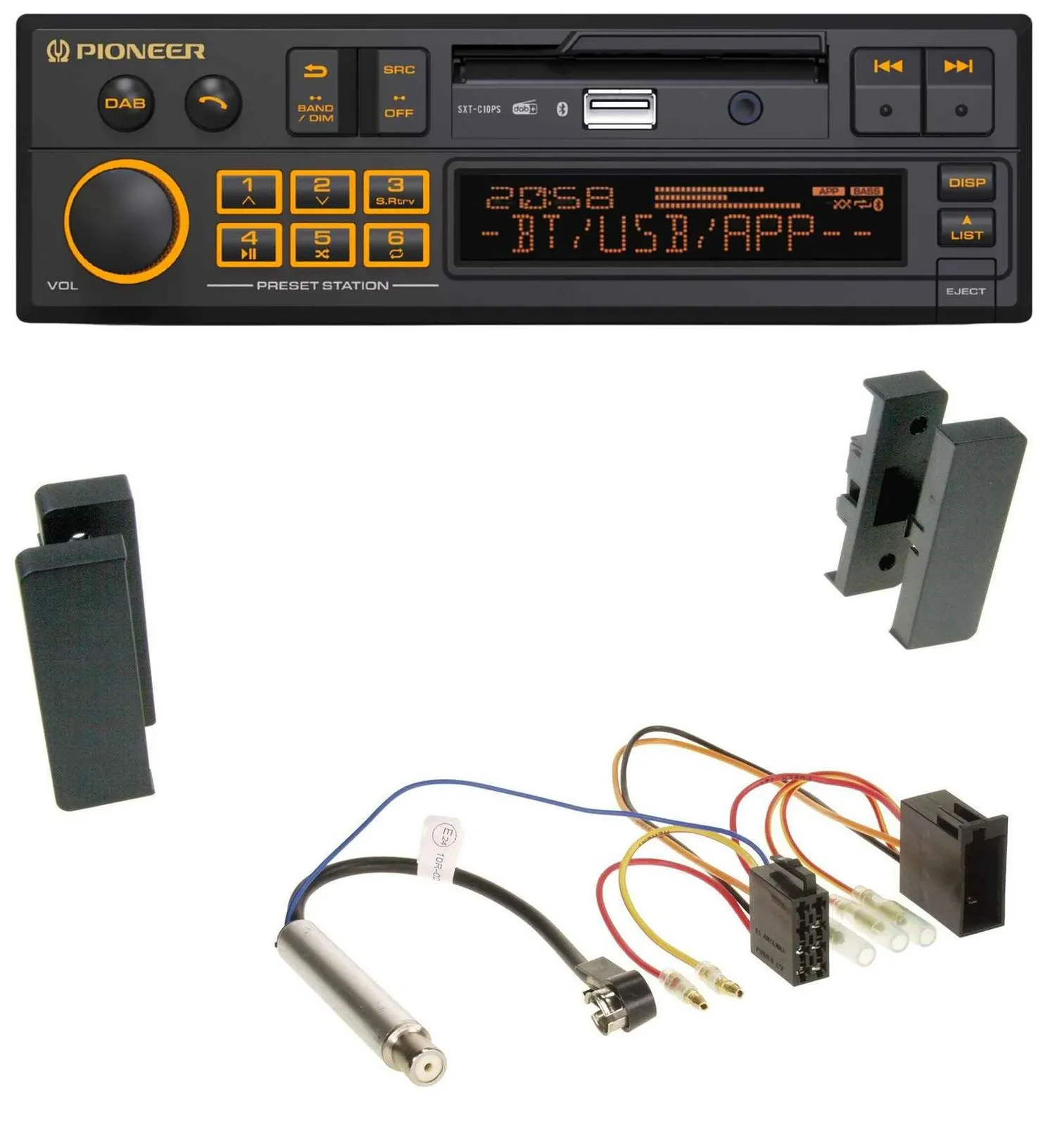 Pioneer DAB MP3 USB Bluetooth Autoradio für Seat Leon, Toledo (1998-2006)