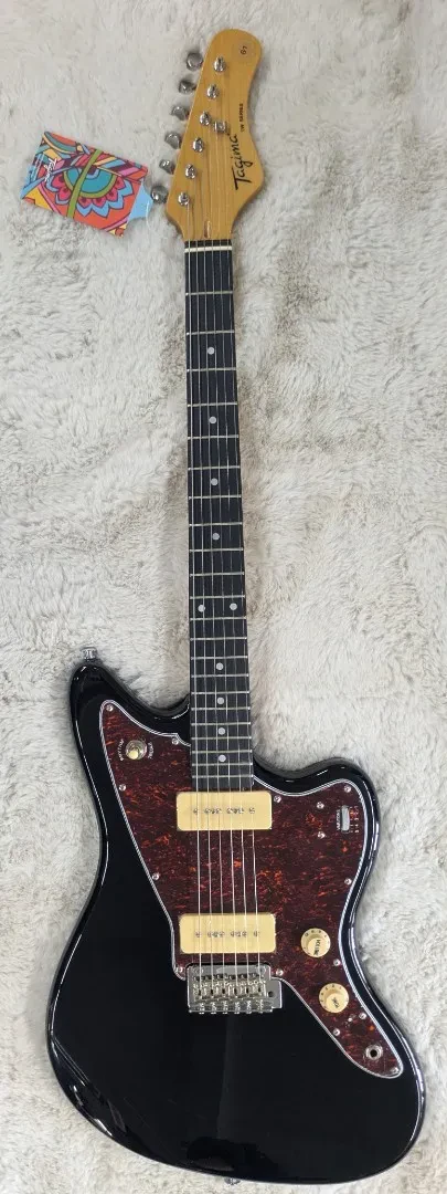Tagima TW61 BK-DF/TT Offset Electric Guitar w/P90s, Black - B stock - Jazz Mastr
