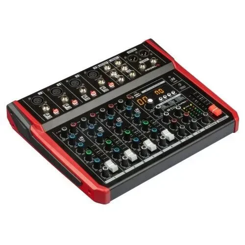 Аналоговый микшер Proel PLAYMIX8 8-канальный, USB аудиоинтерфейс 48 kHz, Bluetooth, встроенный MP3-плеер, DSP-эффекты