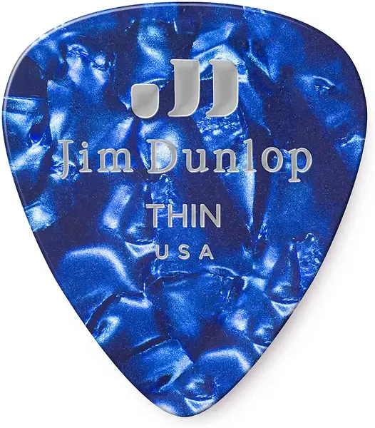 Медиаторы Dunlop Celluloid Blue Pearloid Thin 483P10TH 12Pack