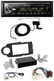 Автомагнитола для Toyota Yaris (2011–2014) Pioneer Bluetooth, DAB, USB, MP3, чёрная