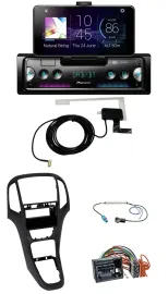 Автомагнитола для Opel Astra J (с 2009) Pioneer DAB, Bluetooth, MP3, USB, черный перламутровый