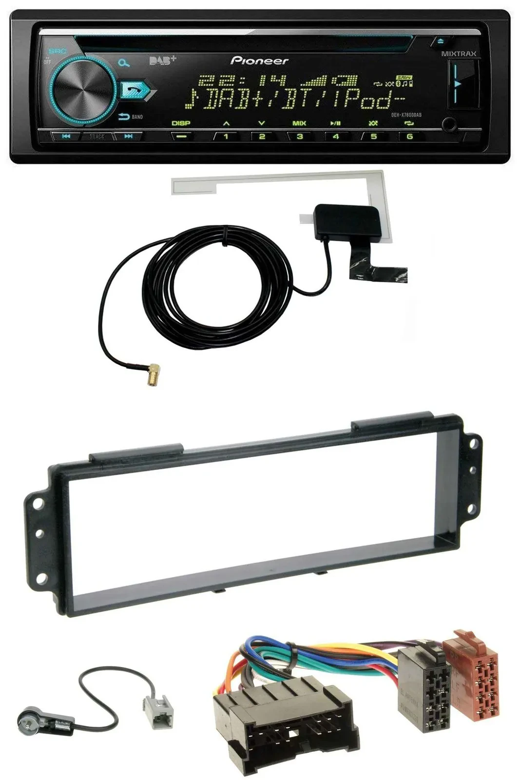 Pioneer MP3 AUX CD USB DAB Autoradio für Kia Picanto (2008-2011)