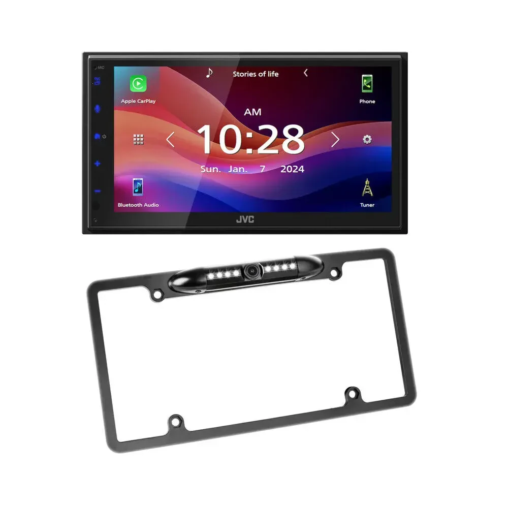 Автомагнитола JVC KW-M590BT 6.8" 2-DIN с камерой номерного знака