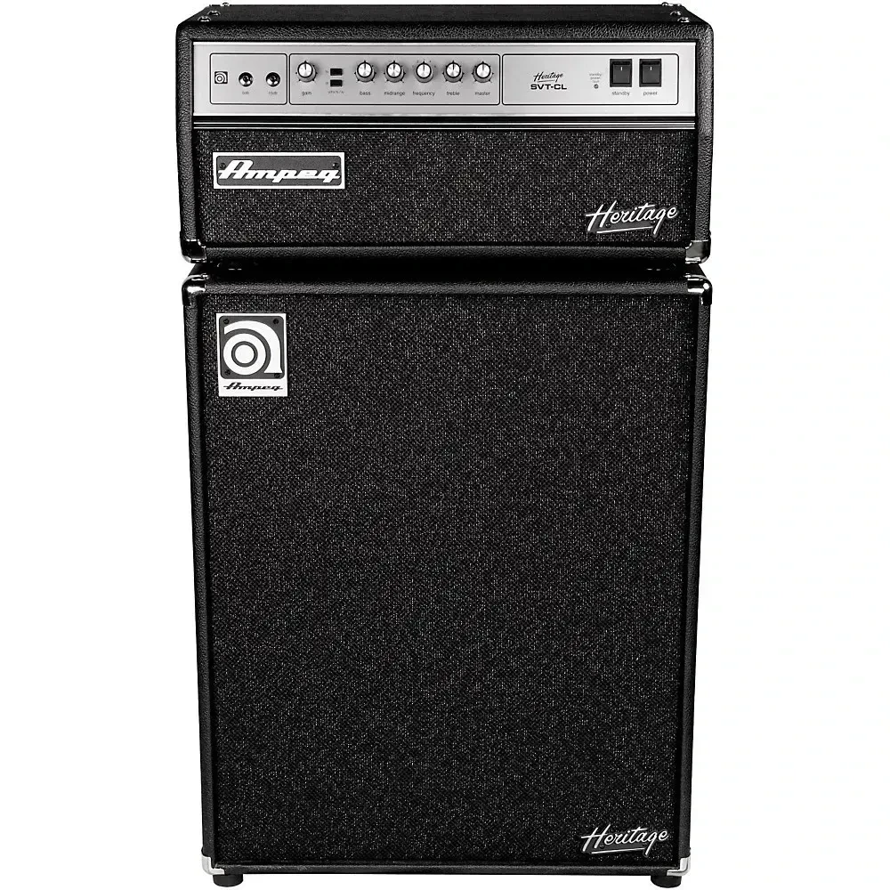 Усилитель для бас-гитары Ampeg Heritage SVT-CL 300W (ламповый) с кабинетом Heritage SVT-410HLF 4x10 500W (набор)