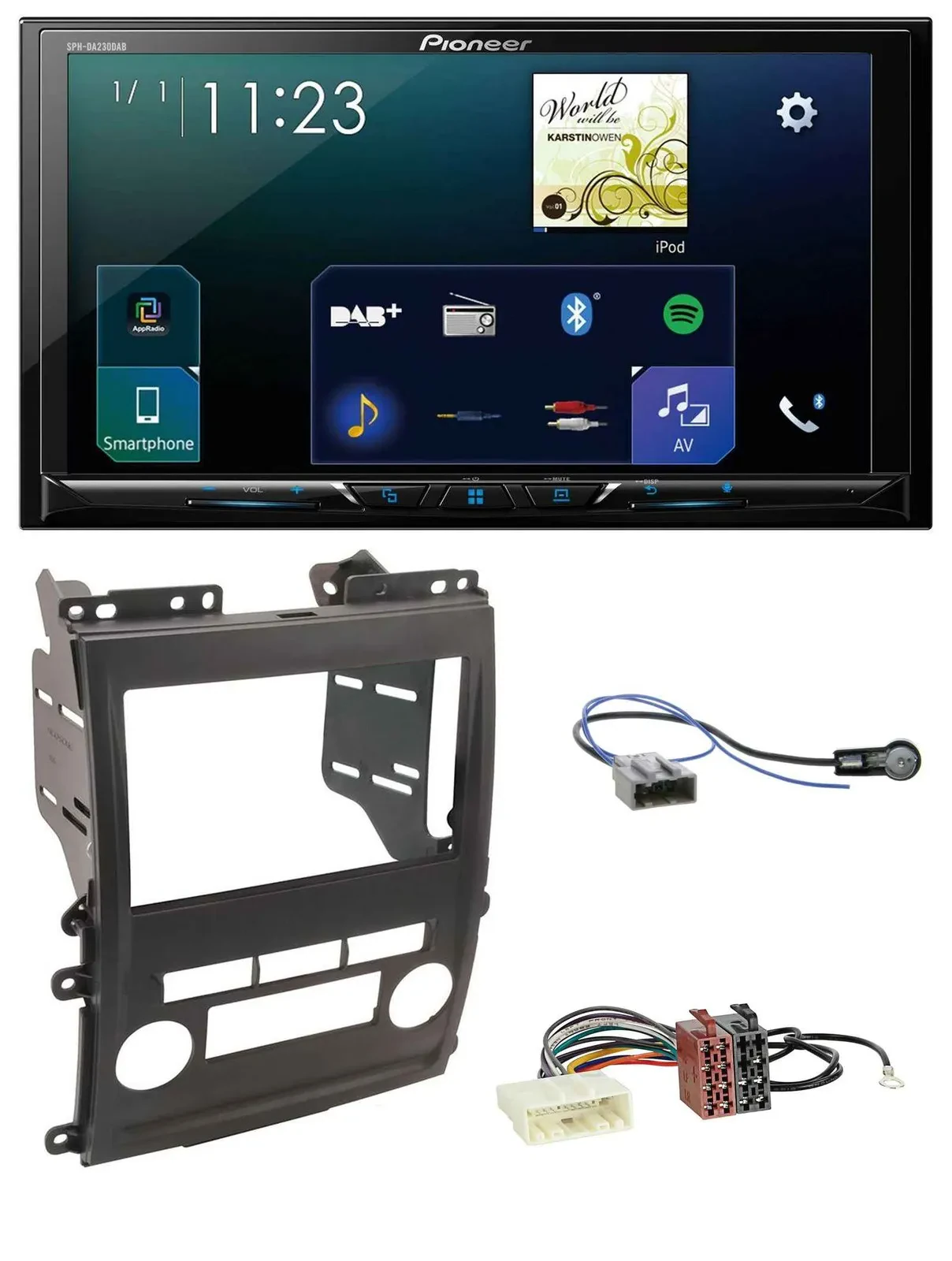 Pioneer MP3 Bluetooth USB 2DIN DAB Autoradio für Nissan Xterra 2009-2011