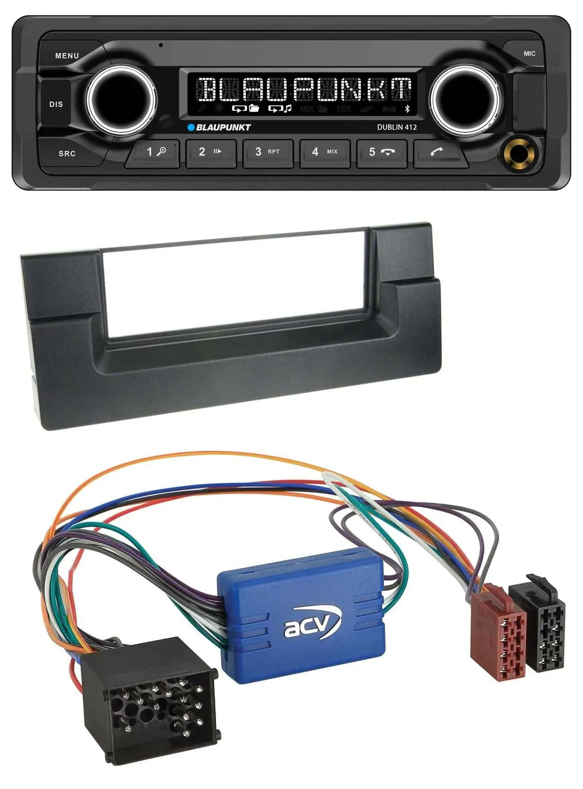 Автомагнитола Blaupunkt Bluetooth, USB, AUX, MP3 для BMW 5 Series E39 и X5 E53