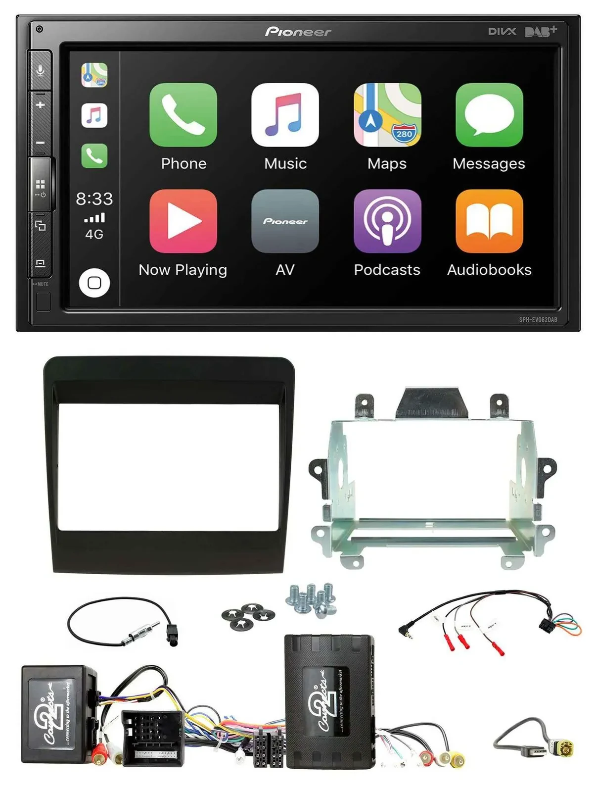 Автомагнитола для Porsche 911 Pioneer 2-DIN, DAB, Bluetooth, USB