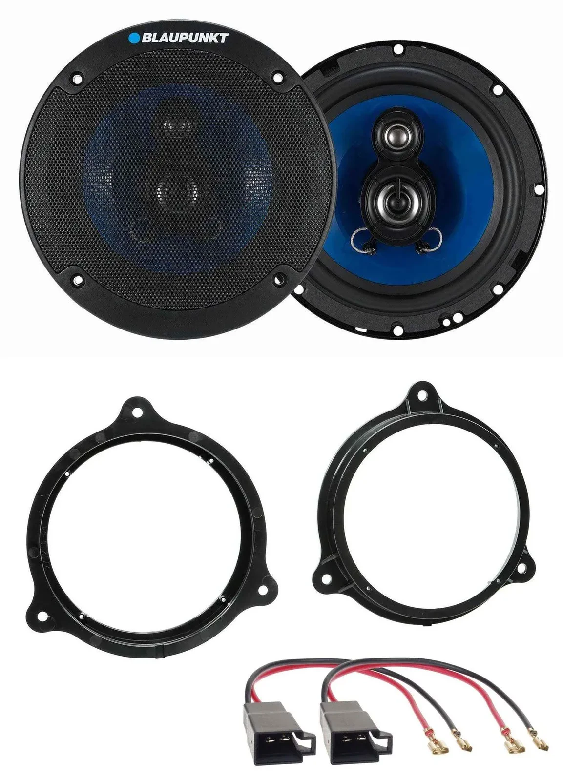 Blaupunkt 250Watt 3-Wege 16,5cm Lautsprecher für Renault Kadjar Captur Tür Front