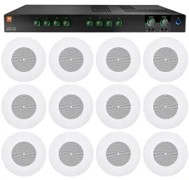 Потолочная акустика JBL CSS8008 White с усилителем (12 штук)