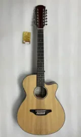 AG12SP Акустическая гитара 12-струнная, цвет натуральный, Caraya