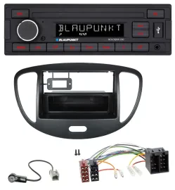 Blaupunkt MP3 AUX USB 1DIN Autoradio für Hyundai i10 (2008-2013) schwarz