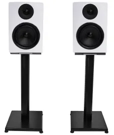 Pair Rockville APM6W 6.5" 350 Watt USB Studio Monitor Speakers+Black 21" Stands