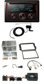 Pioneer 2DIN Lenkrad DAB USB CD Bluetooth Autoradio für Chevrolet Aveo Captiva 2