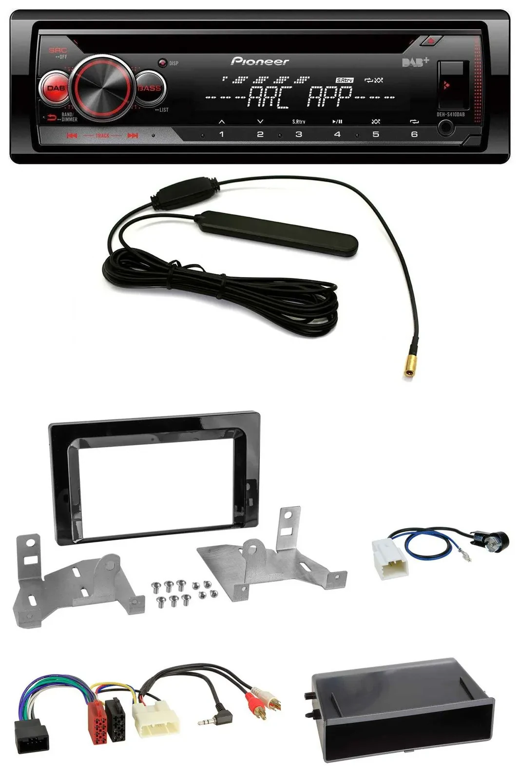 Pioneer CD USB AUX DAB MP3 Autoradio für Toyota Aygo (AB7, ab 2022)