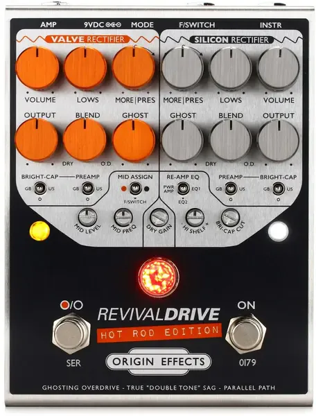 Педаль эффектов для электрогитары Origin Effects RevivalDRIVE Hot Rod Overdrive Pedal