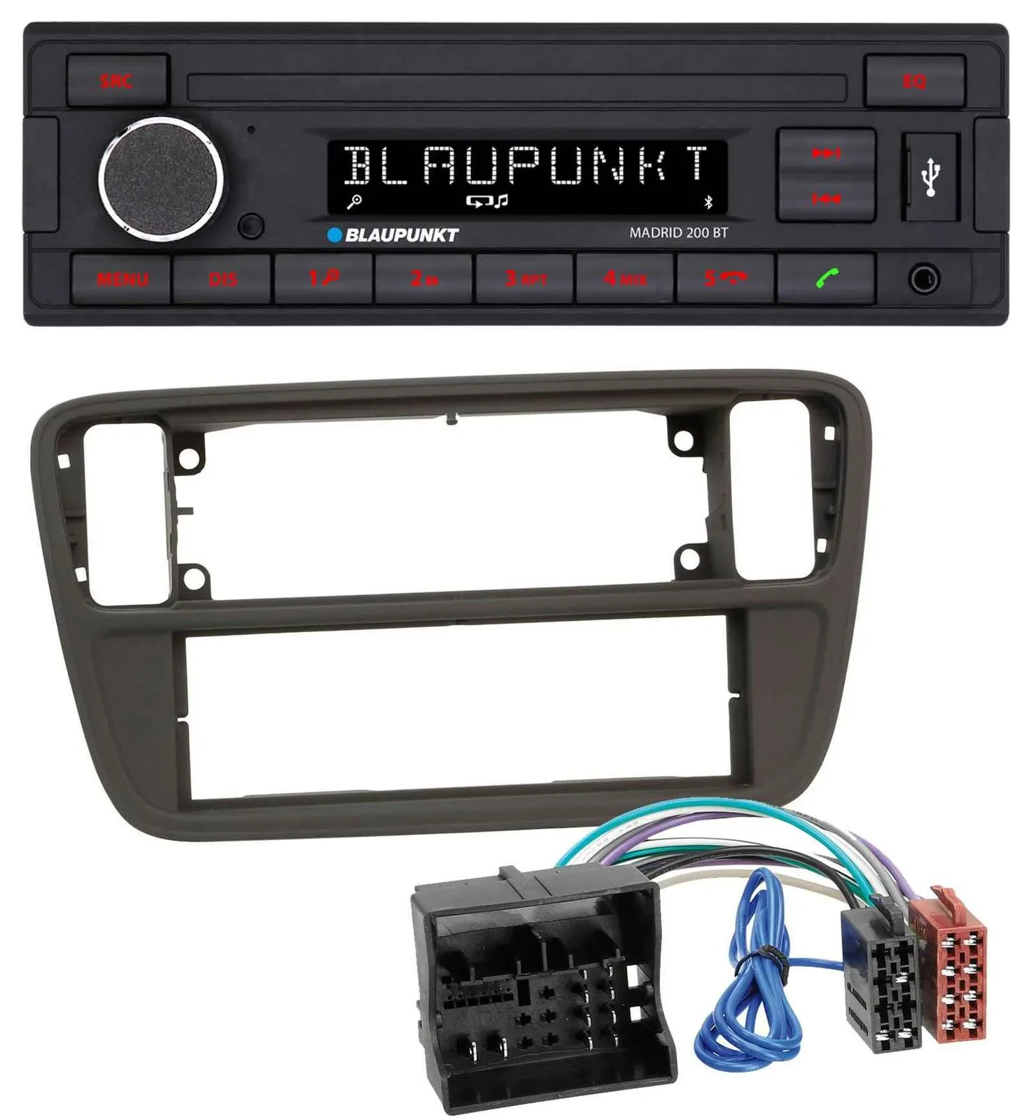 Blaupunkt USB AUX Bluetooth MP3 Autoradio für Seat Mii (ab 2011)