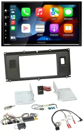 Автомагнитола для Land Rover Evoque (с 2014) Kenwood 2 DIN, DAB, USB, Bluetooth, поддержка кнопок на руле