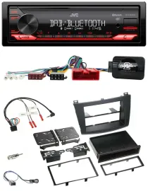 JVC Bluetooth USB DAB Lenkrad Autoradio für Mazda 3 2009-2013 Can-Bus